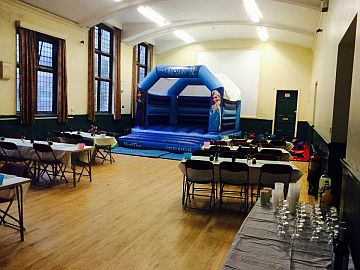 small hall , set up for event